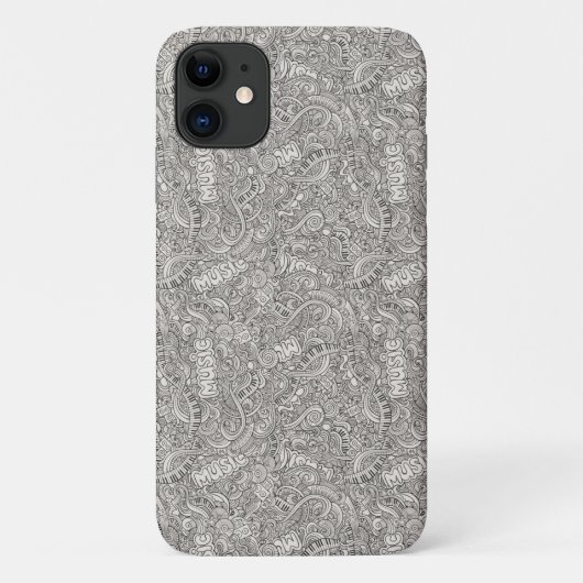 Sehr Cooles Musikmuster iPhone Case (Rückseite)