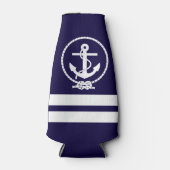 Sehr Cooles Nautic Anchor Muster Flaschenkühler (Vorderseite)