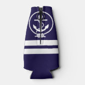 Sehr Cooles Nautic Anchor Muster Flaschenkühler (Rückseite)
