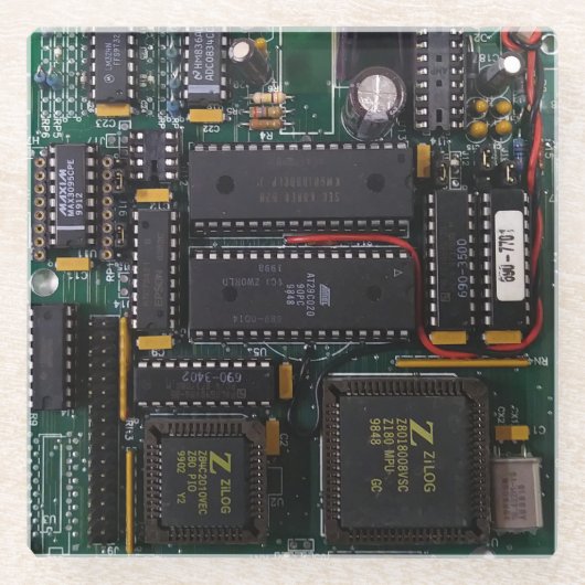 Sehr Cooles PC-Mainboard Glasuntersetzer (Vorderseite)
