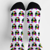 Sehr Cooles Rainbow Cat Pattern Socken (Oben)