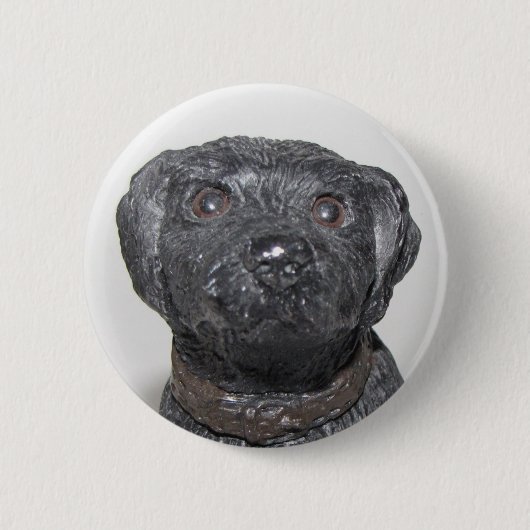 Sehr Cooles Schwarzes Lab Button (Vorderseite)