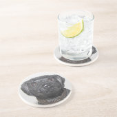 Sehr Cooles Schwarzes Lab Getränkeuntersetzer (Seite)