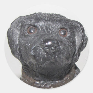 Sehr Cooles Schwarzes Lab Runder Aufkleber