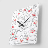 Sehr Cooles und kreatives Binärsystem Quadratische Wanduhr (Winkel)
