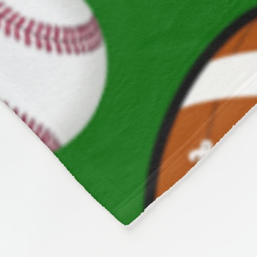Sehr Cooles und spezielles Sportthema auf Rasen Gr Fleecedecke (Ecke)