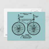 Sehr cooles Velo-Patentgeschenk Postkarte (Vorne/Hinten)