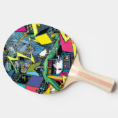 Sehr Cooles Videospiel Graffiti Tischtennis Schläger (Seitenansicht)