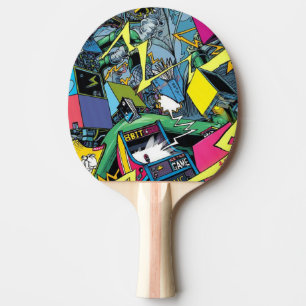 Sehr Cooles Videospiel Graffiti Tischtennis Schläger