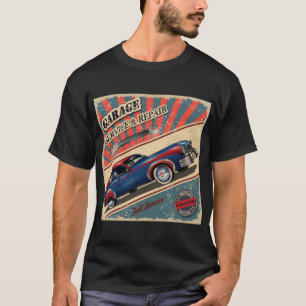 Sehr Cooles Vintages Auto Reparatur T - Shirt