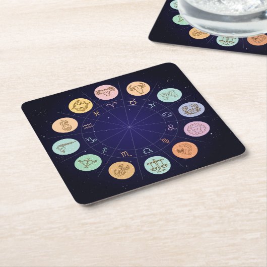 Sehr Cooles Zodiac Untersetzer Set (angewinkelt)