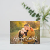 sehr dankbar | Erntedank Postkarte (Stehend Vorderseite)