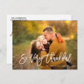 sehr dankbar | Erntedank Postkarte (Vorne/Hinten)