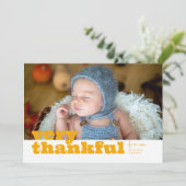 Sehr dankbare Herbstankündigung Einladung (Stehend Vorderseite)