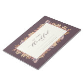 Sehr dankbare Herbstlaub Papier Tischset Notizblock (angewinkelt)