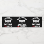 Sehr dankbare Mama der Phantastischen Tochter PhD Wasserflaschenetikett (Einzelnes Label)