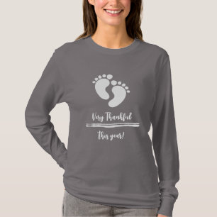 Sehr dankbarer T - Shirt der Schwangerschaftsankün