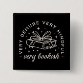 Sehr demütigender Buchliebhaber Button (Vorderseite)