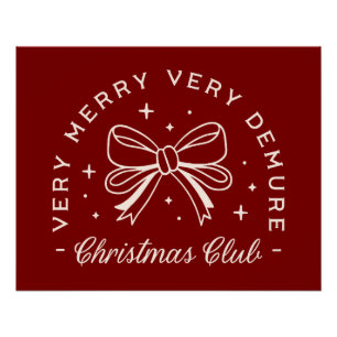 Sehr demütigender Weihnachtsklub Poster
