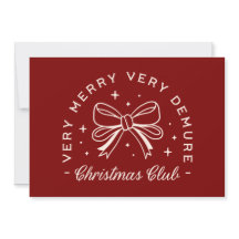 Sehr demütigender Weihnachtsklub Rote Preppy-Ästhe