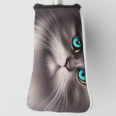 Sehr detailliertes persisches Cat Digital Triptych Golf Headcover (Rotieren 90)