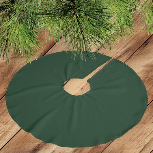 Sehr dunkelgrün - gebürsteter Polyester-Tree-Rock Polyester Weihnachtsbaumdecke