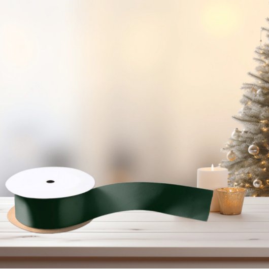 Sehr dunkelgrün - Satin Ribbon Satinband