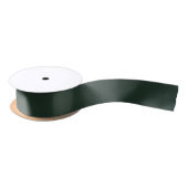 Sehr dunkles Forest Green - Minimalistisches Satin Satinband (Spule)