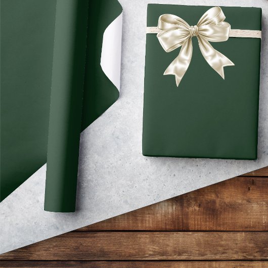 Sehr dunkles Grün - Schleifpapier Geschenkpapier