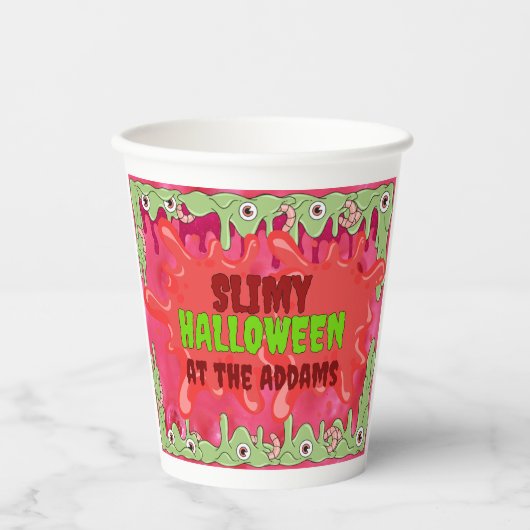 Sehr dünne Halloween-Papiertasse Pappbecher (Vorderseite)