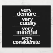 Sehr dünne Haut sehr kostbare Belastung Bierflaschenetikett (Einzelnes Label)