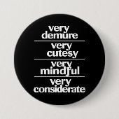 Sehr dünne Haut sehr kostbare Belastung Button (Vorderseite)