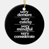 Sehr dünne Haut sehr kostbare Belastung Keramik Ornament (Vorne)