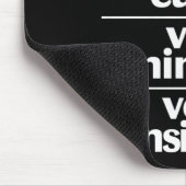 Sehr dünne Haut sehr kostbare Belastung Mousepad (Ecke)