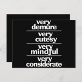 Sehr dünne Haut sehr kostbare Belastung Postkarte (Vorne/Hinten)