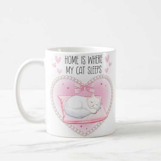 Sehr dünne Katzenkatze Tasse (Links)