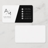 sehr einfache minimalist visitenkarte (Vorne/Hinten)