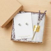 Sehr einfache, weiße und goldene Ohrring-Grafikkar