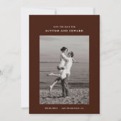 Sehr einfaches Foto für Singles Save The Date (Vorderseite)