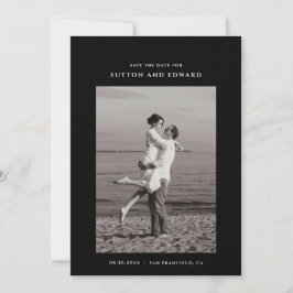 Sehr einfaches Foto für Singles Save The Date