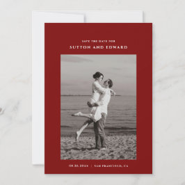 Sehr einfaches Foto für Singles Save The Date