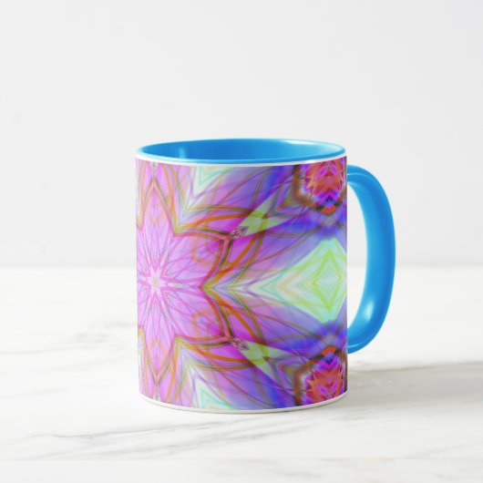 Sehr einzigartiges Geschenk, helles Muster LED Tasse (VorderseiteRechts)