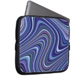 Sehr einzigartiges Muster mit blauem Schatten Laptopschutzhülle (Vorne Rechts)