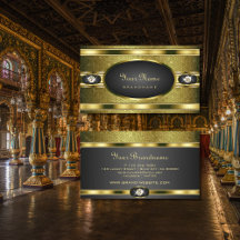 Sehr elegant Gold und schwarz gefärbt mit Diamante