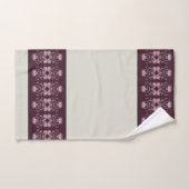 Sehr elegante Künstlerische Pflaume Lila mit hellg Badhandtuch Set (Handtuch)