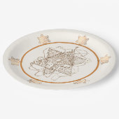 Sehr elegante Paper-Teller Pappteller (Schrägansicht)