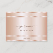 Sehr elegante Rose Gold Effekt Beruflich modern Visitenkarte (Vorderseite)