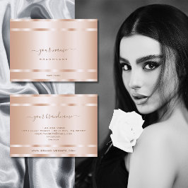Sehr elegante Rose Gold Effekt Beruflich modern Visitenkarte