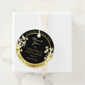 Sehr elegante Schwarze Flora und Gold Rahmen Viele Geschenkanhänger (Beispiel)