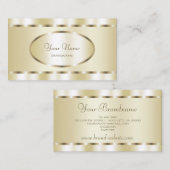 Sehr eleganter Goldeffekt, schimmernd, Beruflich Visitenkarte (Vorne/Hinten)